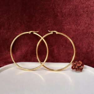 Argola classica dourada