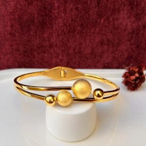 Bracelete esfera dourado