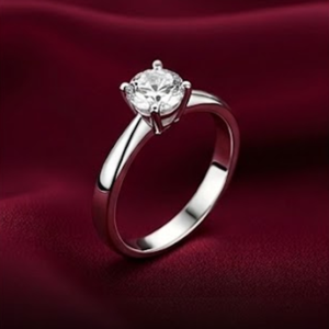 Anel Solitário Prata 925 Classic